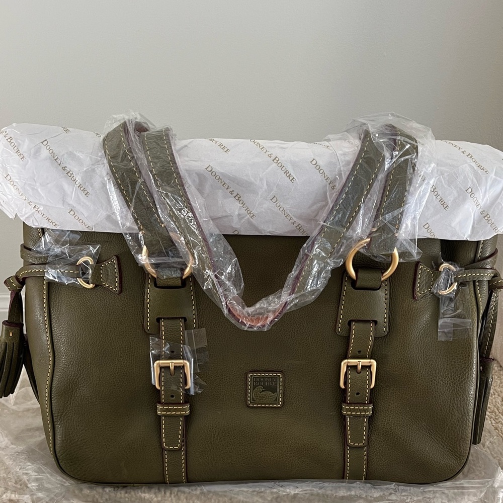 Dooney & Bourke Double Strap Tassel Satchel